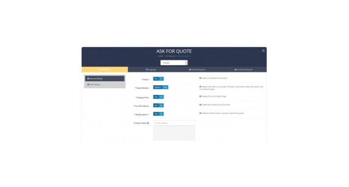 Ask for Quote / Product Inquiry