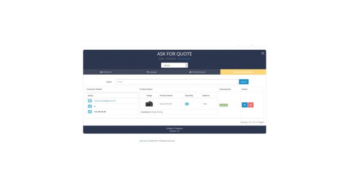 Ask for Quote / Product Inquiry