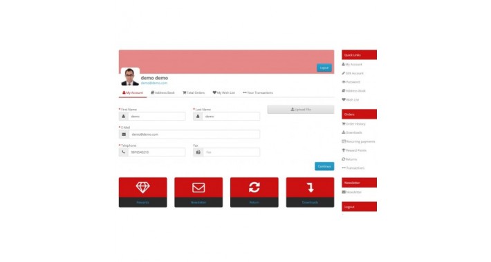 Account Dashboard Pro ( 3x and 2x )