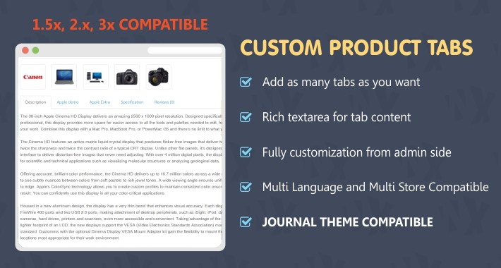 Add Custom Tab to All Product