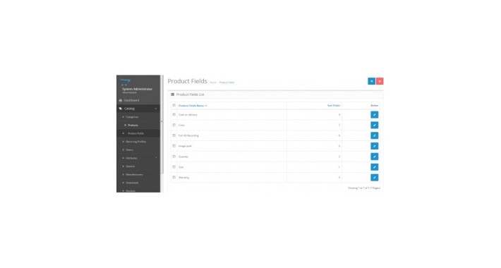 Additional Product Fields