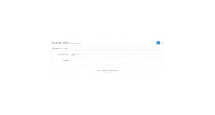 Additional Product Fields