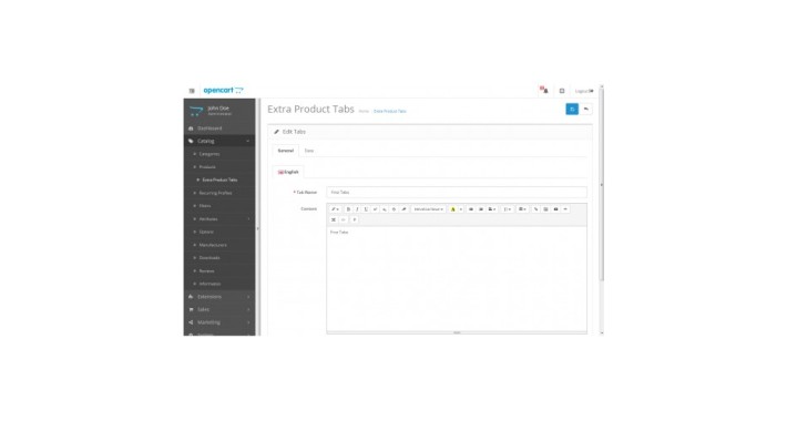 Advance Custom Tabs or Extra Tabs in All The Products