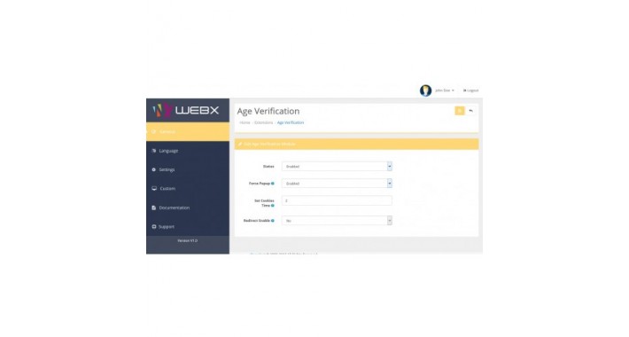 Age Verification Popup (1.5.6x, 2x & 3x)