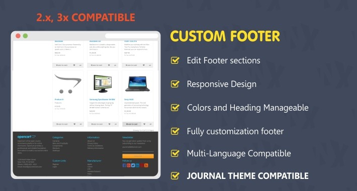 Custom Footer