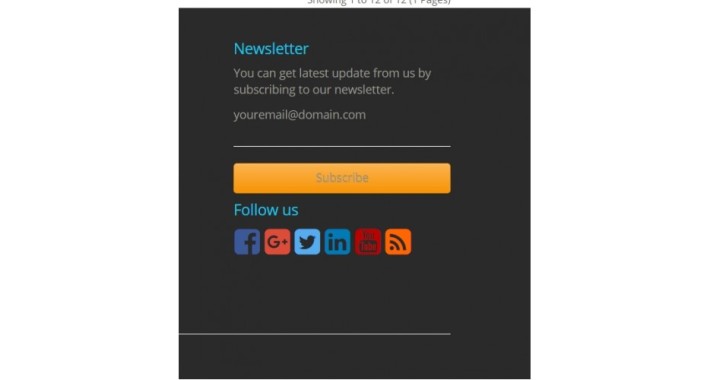 Custom Footer