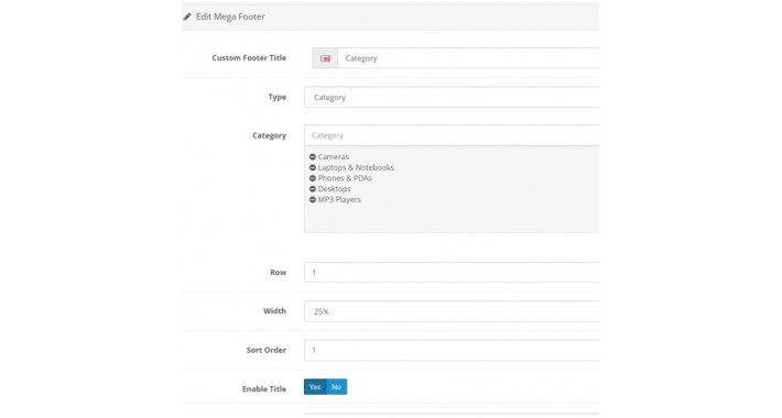 Custom Footer