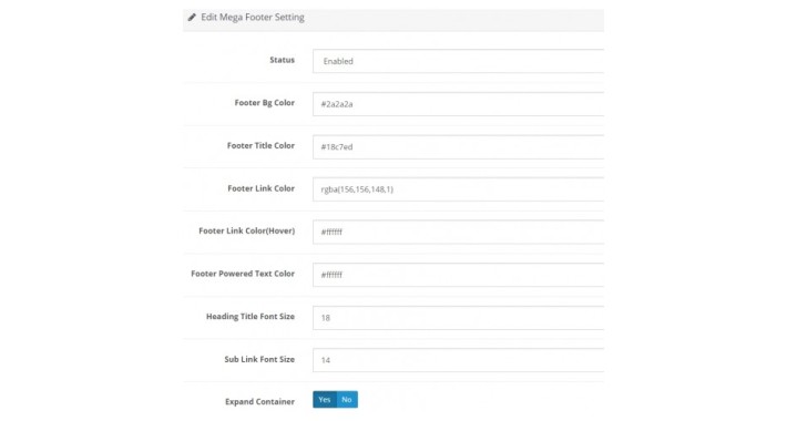 Custom Footer