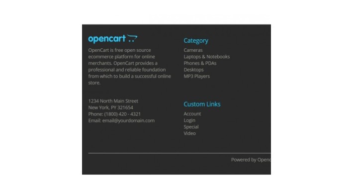 Custom Footer
