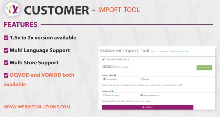 Customer Import Tool