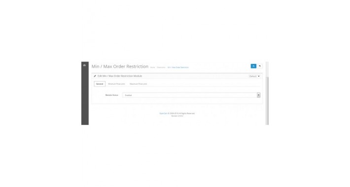 Min Max Order Restrictions
