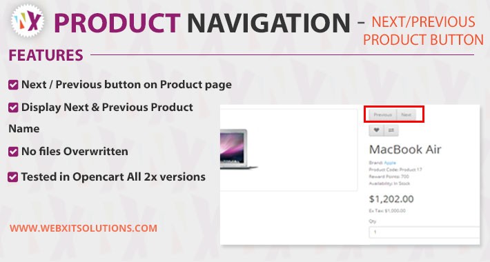 Next Previous Button / Link on Product Page Next Previous Button / Link on Product Page