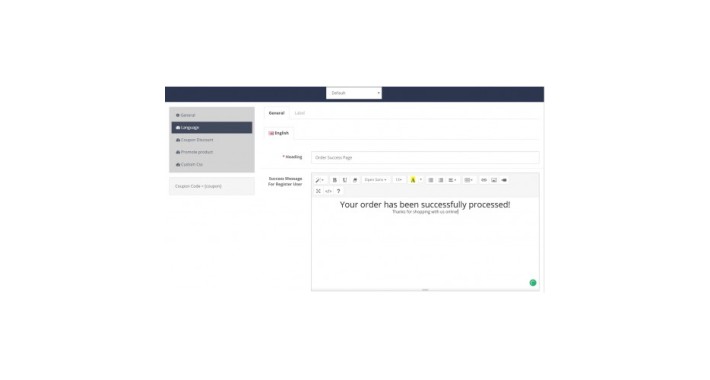 Order Success Page