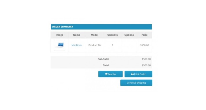 Order Success Page