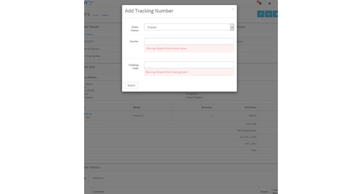 Order Tracking - Track Your Shipped Order