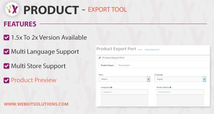 Product Export Tool (1.5x, 2x & 3x)