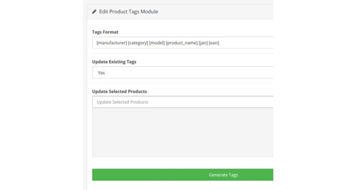 Product Tag Generator