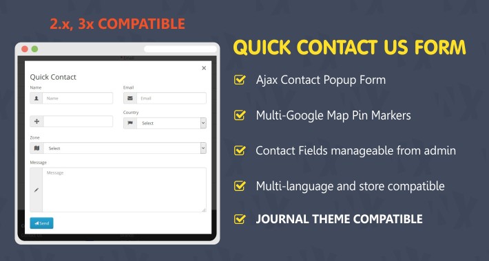 Quick Contact form
