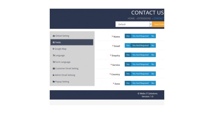 Quick Contact form
