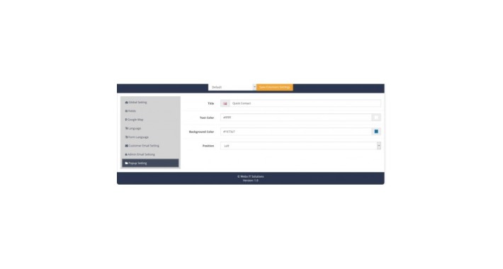 Quick Contact form