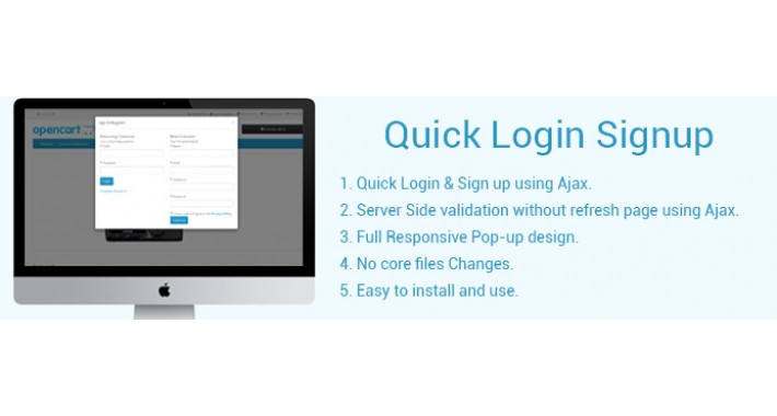 Quick Login Signup