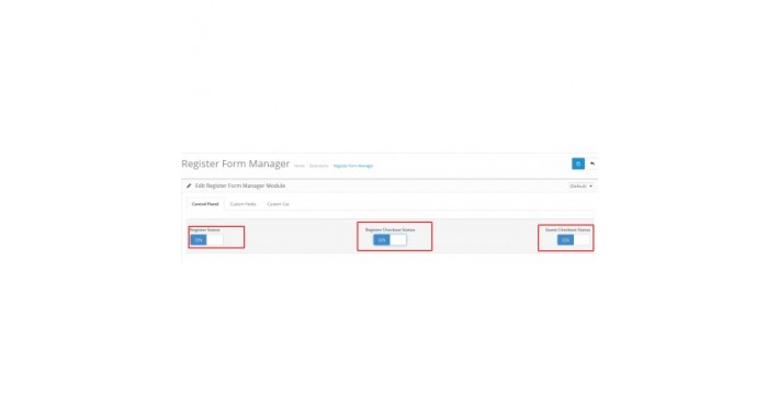 Register Form Manager