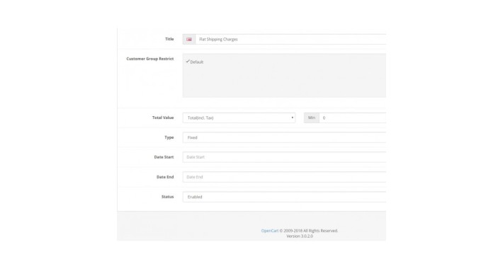 Shipping Method Fee