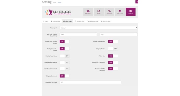 WBlog - Clean and Responsive Design