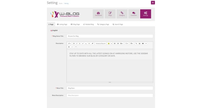 WBlog - Clean and Responsive Design