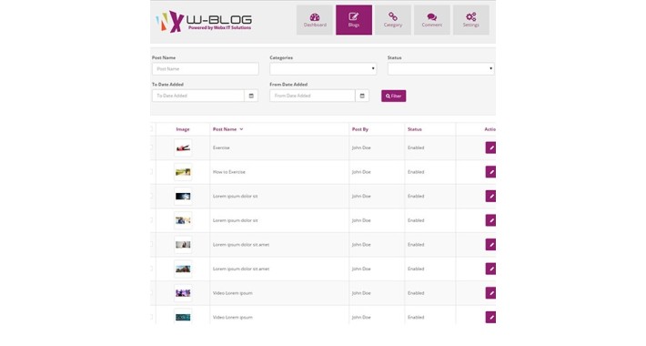 WBlog - Clean and Responsive Design