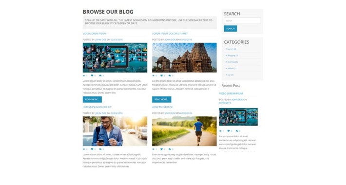 WBlog - Clean and Responsive Design
