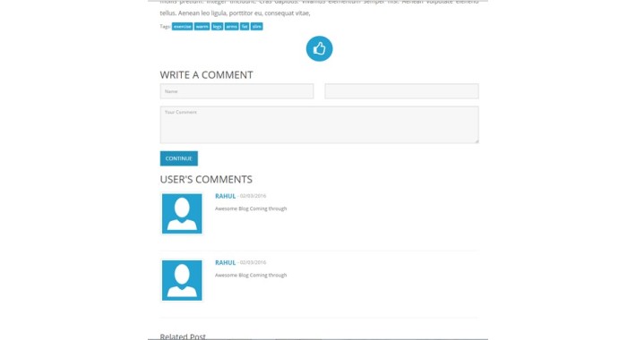 WBlog - Clean and Responsive Design