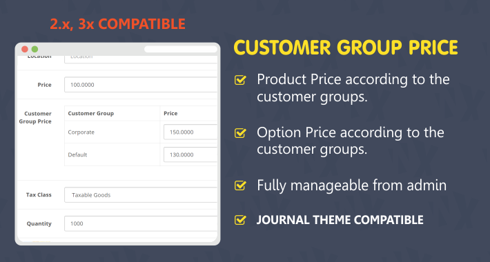 Customer Group Price