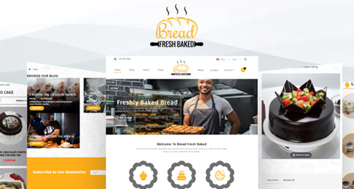 Fresh Bread Bakery and Grocery Theme Fresh Bread Bakery and Grocery Theme