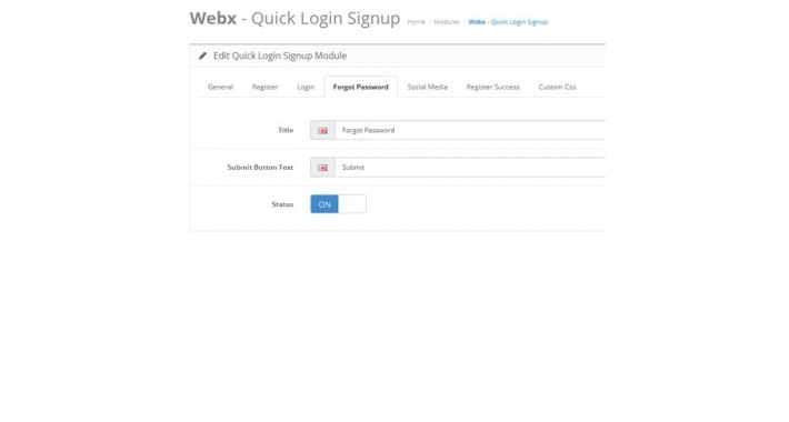 Advance Quick login & Sign up