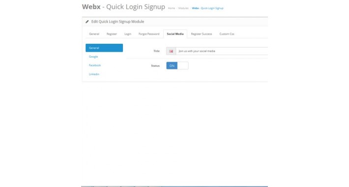 Advance Quick login & Sign up