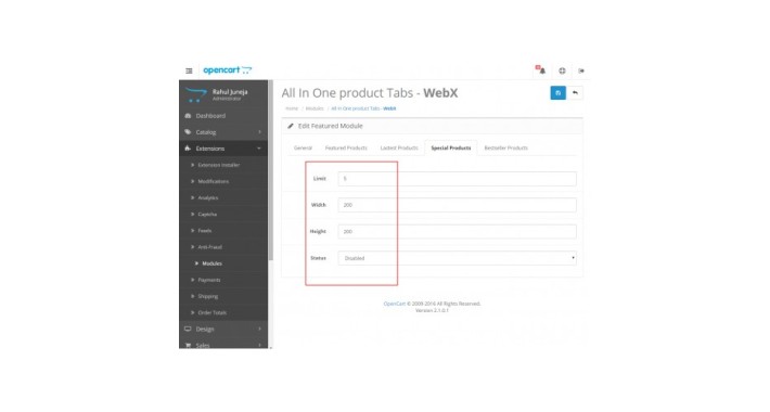 All in One Tab with Touch Slider