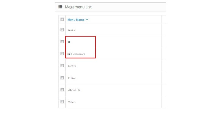 Mega Menu