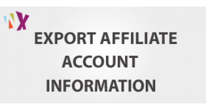 Export Affiliate Account Information 