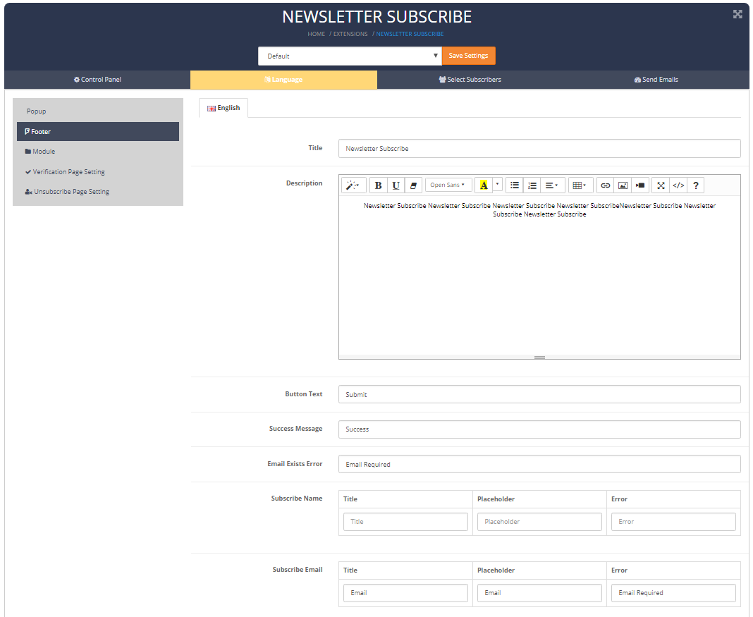 newslettersubscribe footer